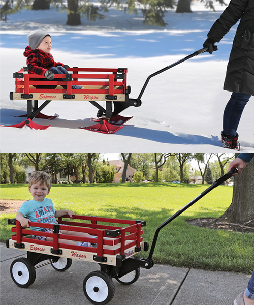  2-in-1 Wagon for Snow Much Fun