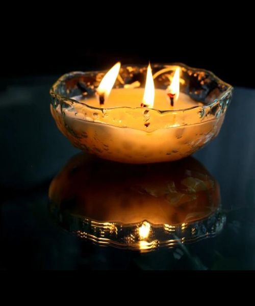 3 Wick Round Bowl Candle Scented Soy Wax