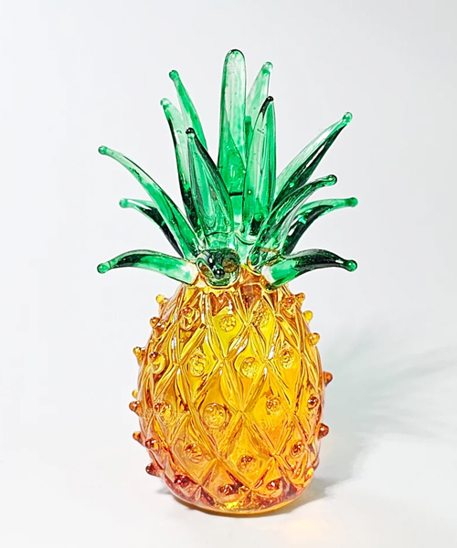 3 Inch Pineapple Glass Figurine