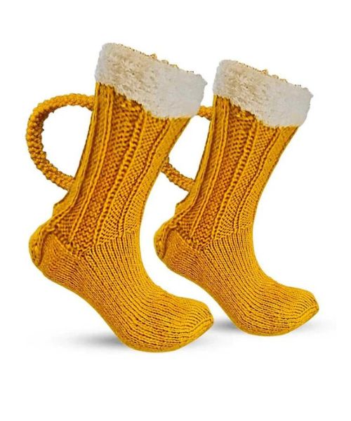 3D Beer Mug Socks