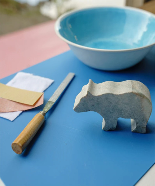 Bear Soapstone Carving and Whittling