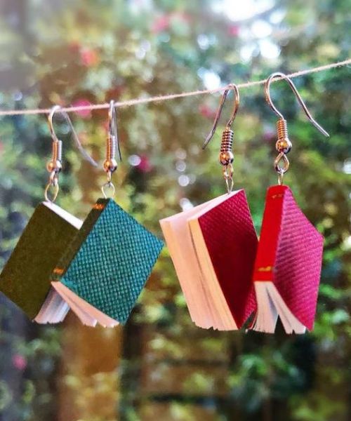 Book Earrings
