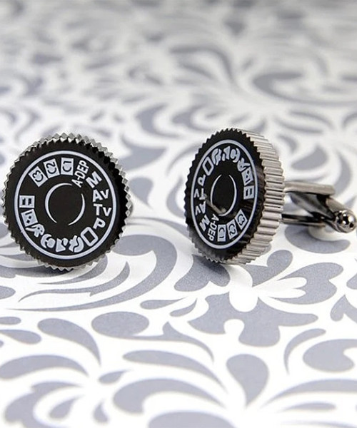 Camera Mode Dial Photographer Cufflinks