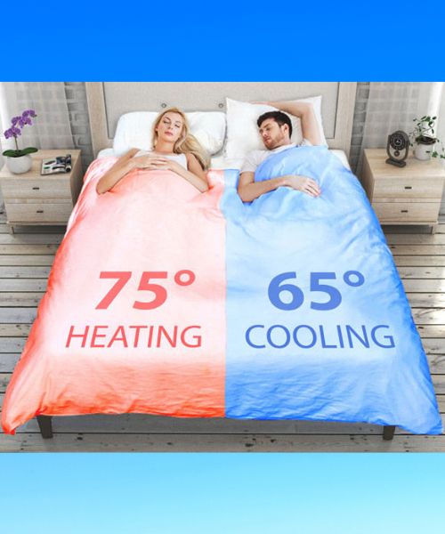 Dual-Zone Climate-Controlled Smart Duvet