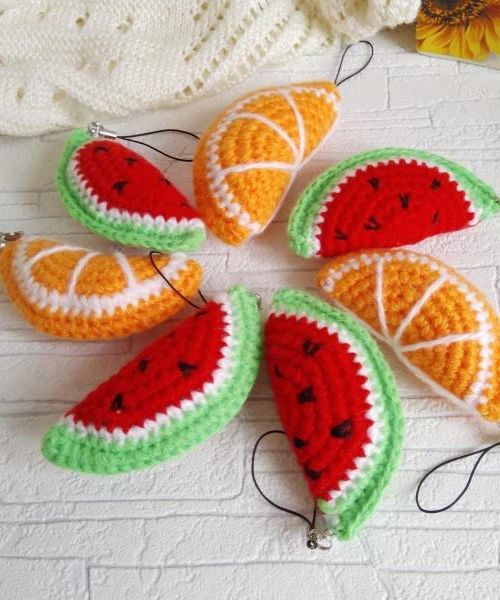 Fruits Food Keychain Amigurumi Pattern