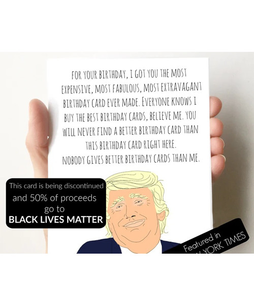Funny Trump Birthday Card