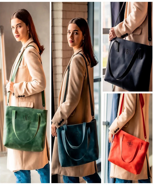 Genuine Leather Tote Bag