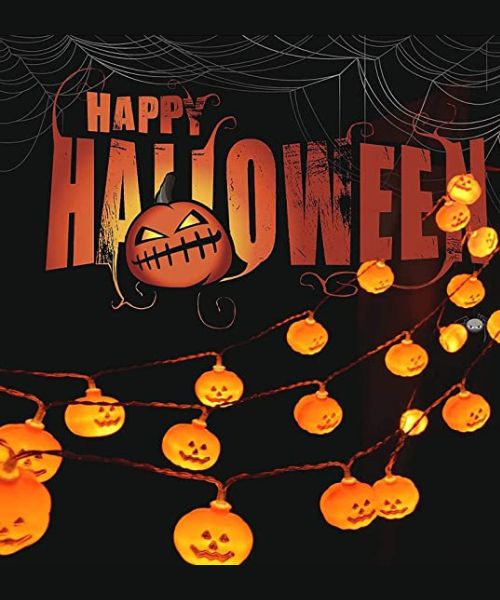 Halloween Pumpkin String Lights