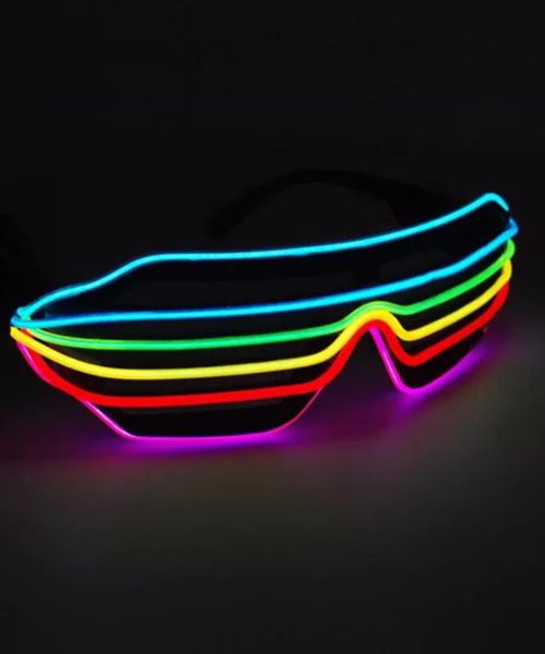 Light Up Glasses Rainbow Shutter Shades