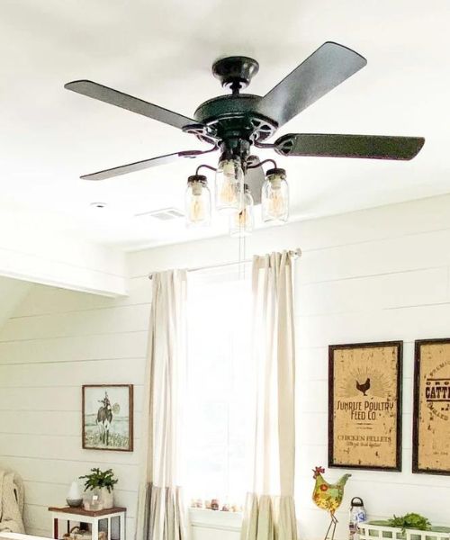 Mason Jar Ceiling Fan Light