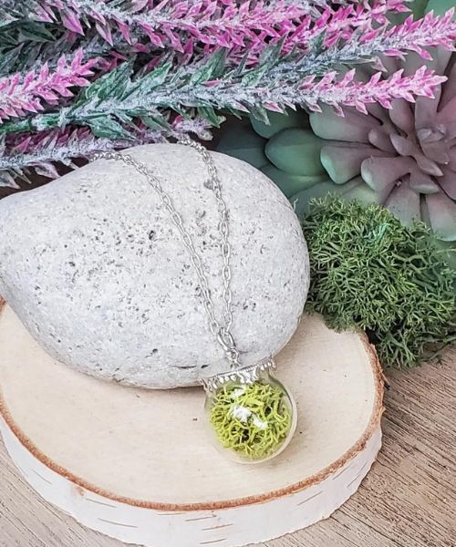 Moss Terrarium Necklace
