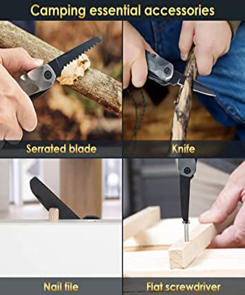 Multitool Camping Accessories Stocking Stuffers for Men Dad Gifts