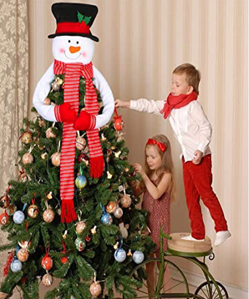 OurWarm Snowman Christmas Tree Topper