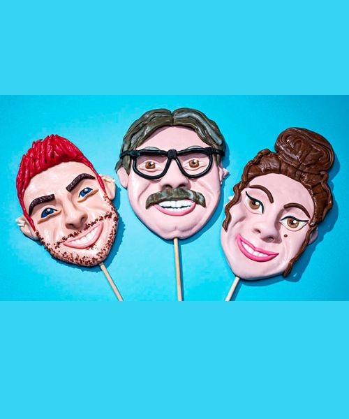 Personalised Faced Lollipops