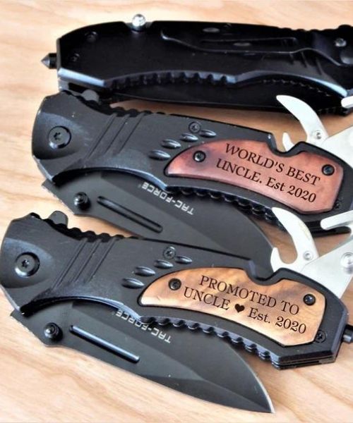 Personalized Knife Gift for Uncle