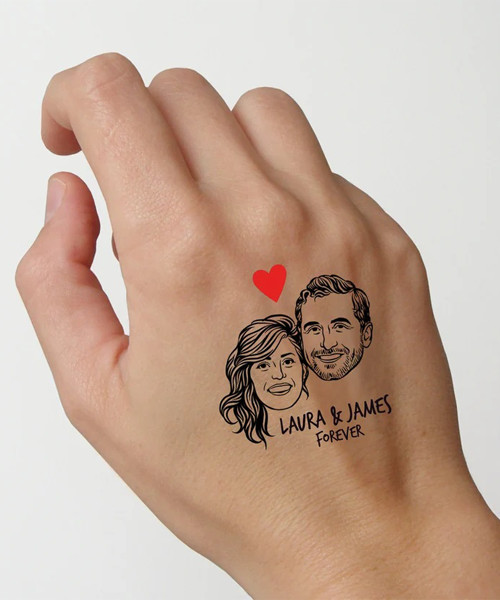 Personalized Valentine Day Tattoo
