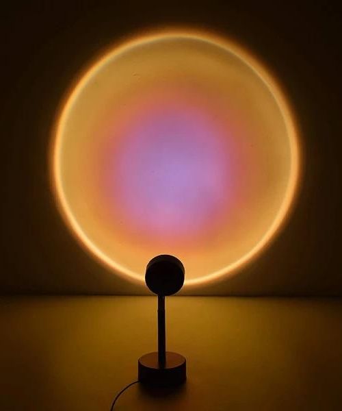Relaxing Rainbow Sunset Red LED Projector