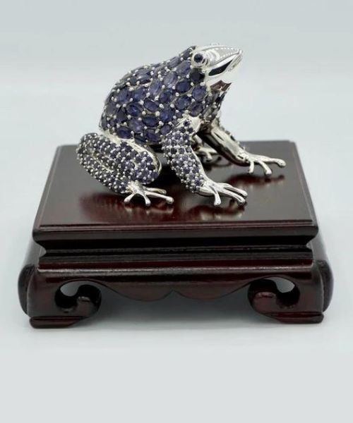 Sterling Silver Frog Figurine