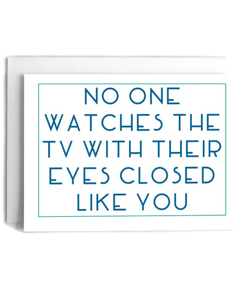TV Joke Birthday Card