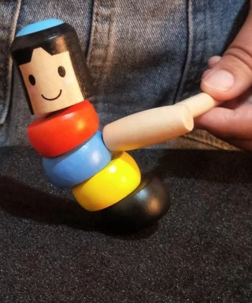 Unbreakable Mr. Immortal Wooden Man Magic Toy