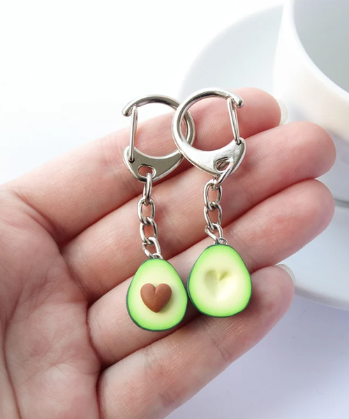 Avocado Friendship Keychain