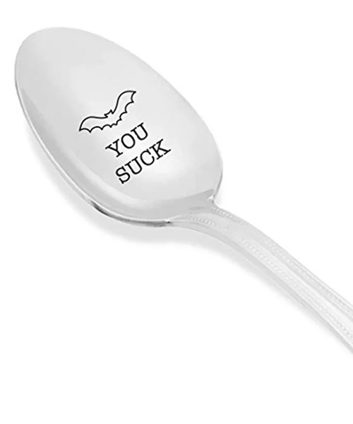 Bat Engraved Spoon