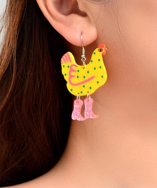 Big Chicken Earrings
