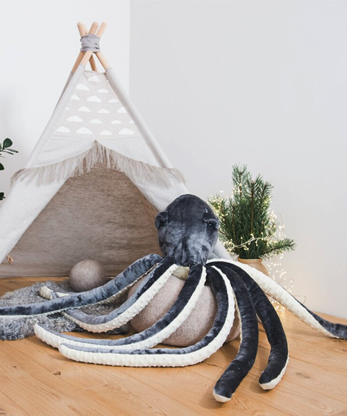 BIG Plush Octopus Pillow Toy