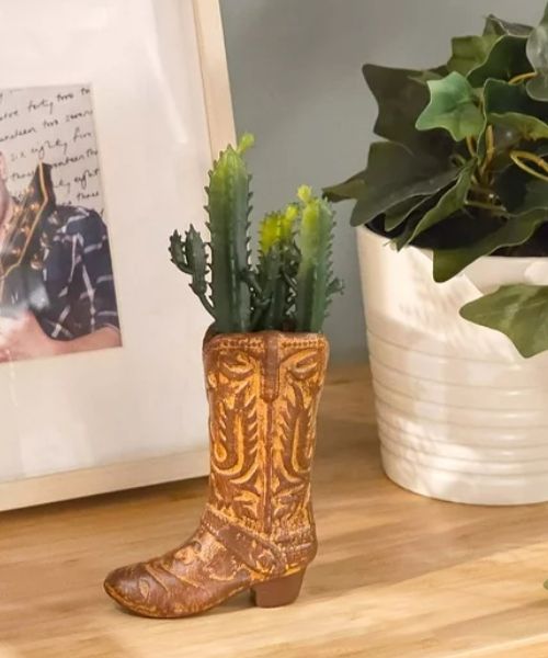 Cactus Boot Planter