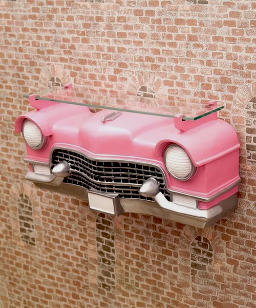 Cadillac Car Wall Shelf Pink - ThingsFromMars.com