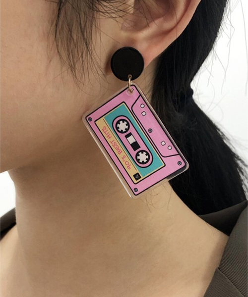  CASSETTE EARRINGS