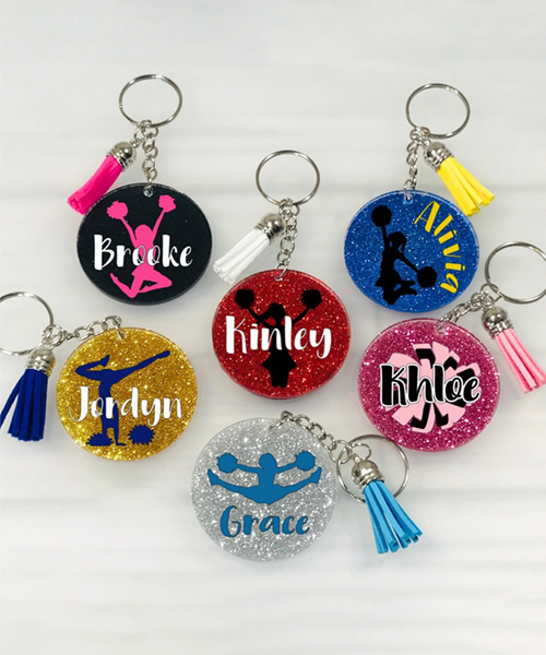 Cheerleader Keychains