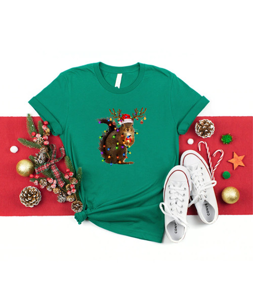 Christmas Squirrel Lights Shirt