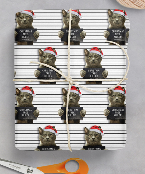 Christmas Tree Killer Wrapping Paper