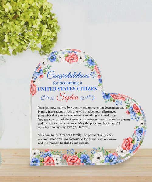 Citizen Heart Acrylic Plaque