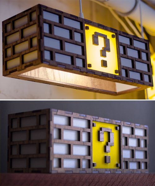  Colorful Mario Question Mark Block Lamp