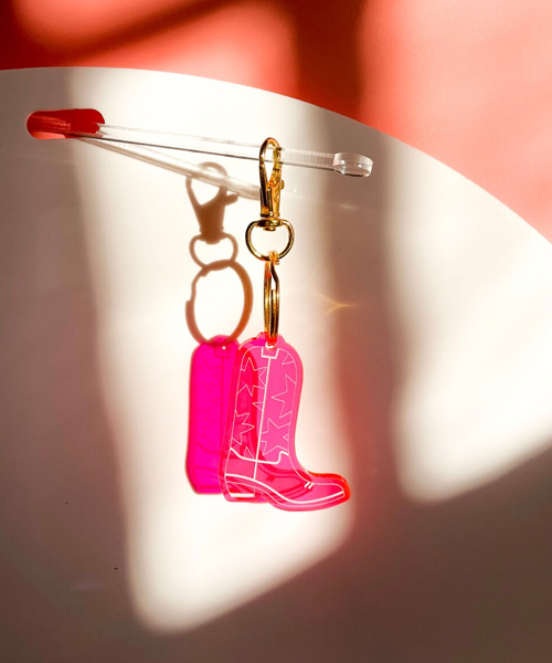 Cowgirl Boot Keychain