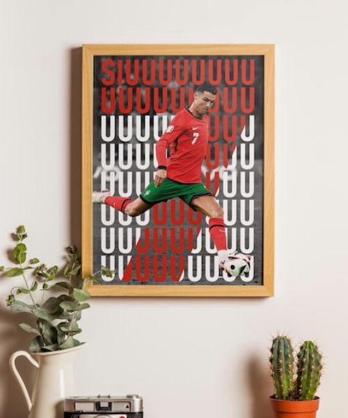 Cristiano Ronaldo SIUUU Digital Art Print