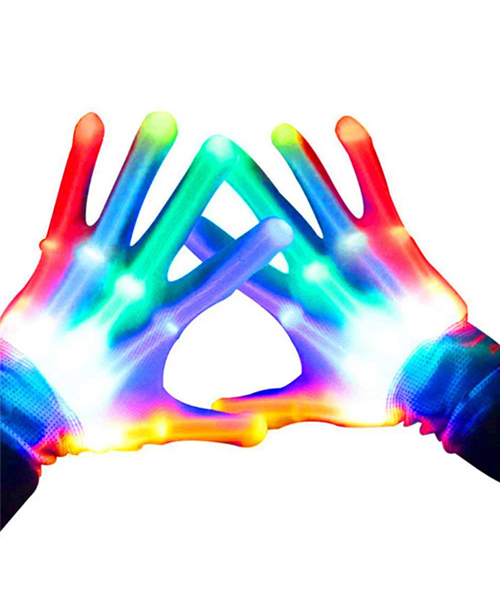 Flashing LED Gloves