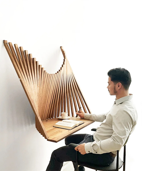 Flow Wall Desk: What An Arty Workspace