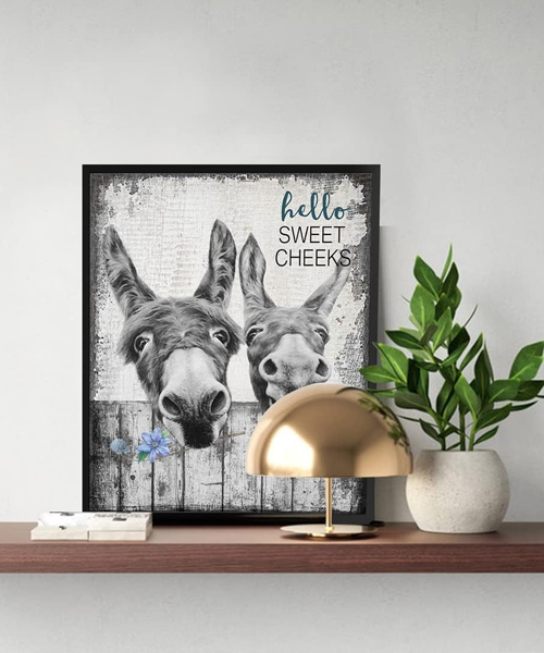 Funny Donkey Wall Art Decor