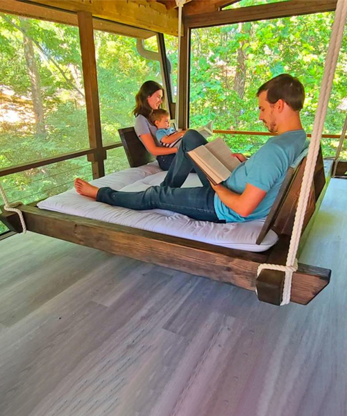 Giant Hanging Bed Swing into Sweet Dreams