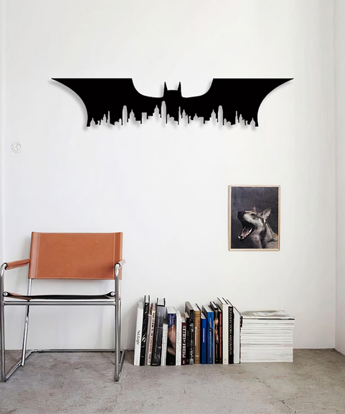 Gotham Silhouette Bad Wood Wall Decor