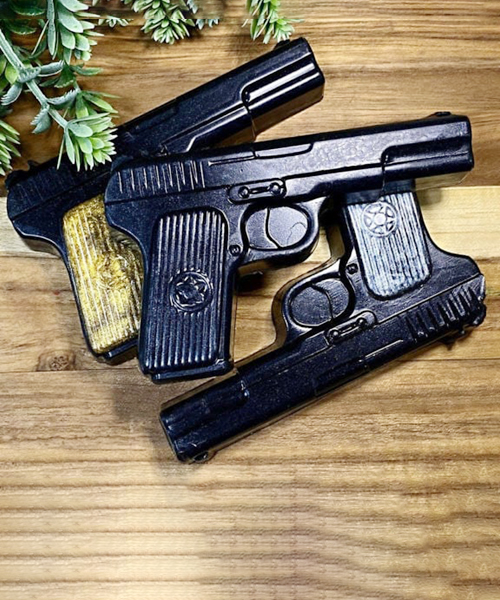 Gun Shaped Soap Bars: Cleanliness Is A Shot Away