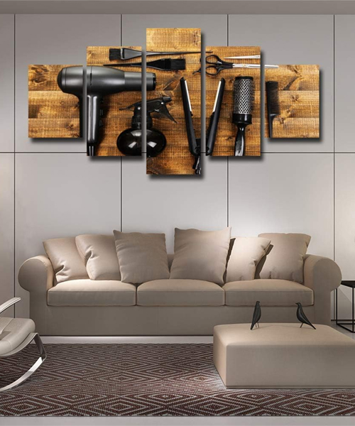 Hair Salon Wall Decor Hairdresser Canvas