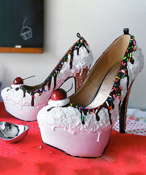 Ice Cream Sundae High Heels