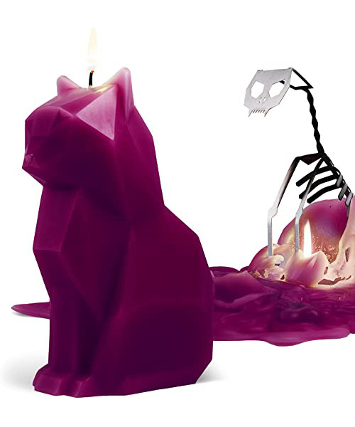 Kisa Cat Skeleton Candle