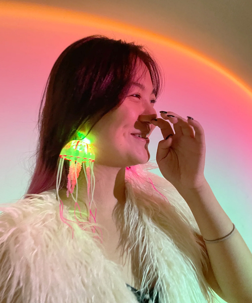 LED Light-Up Jellyfish Earrings