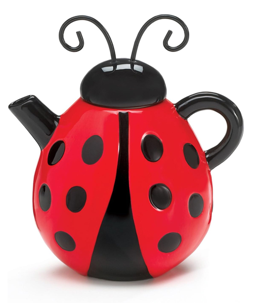 Lucky Ladybug-Shaped Teapot