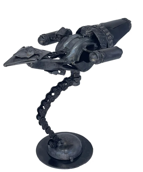 Metal Serenity Inspired Sculpture